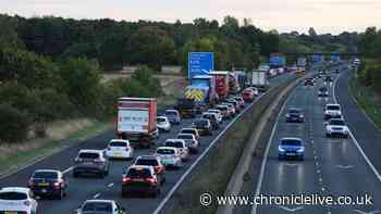 A1 crash LIVE: Delays of up to 60 minutes and 3 miles of tailbacks after collision south of Chester-le-Street
