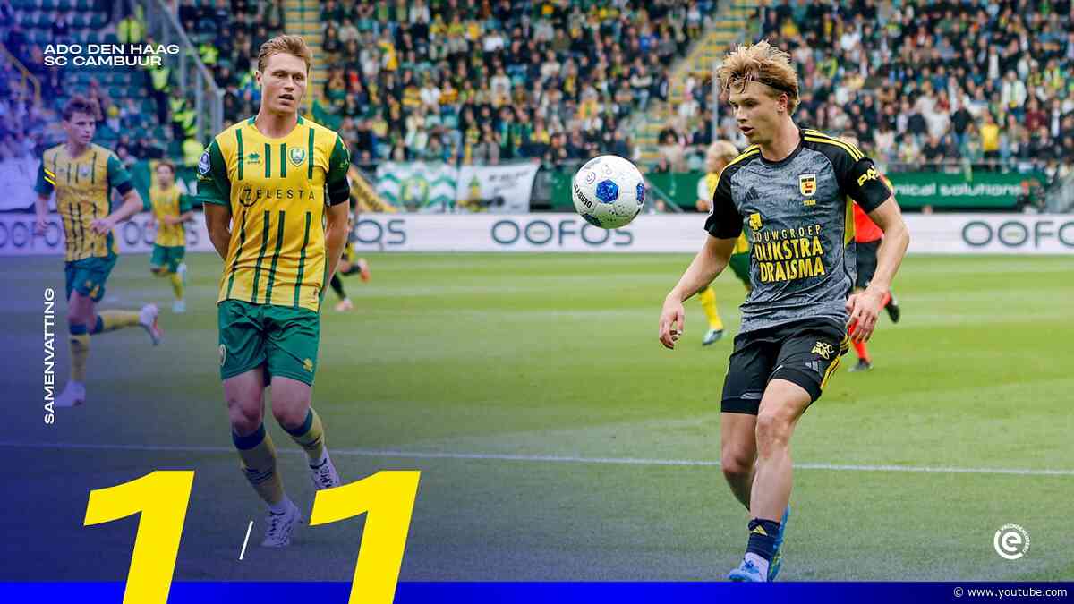 Strijd, wind en 1️⃣ punt | Samenvatting ADO Den Haag - SC Cambuur (1-1) 📲