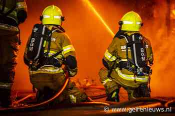 Grote brand bij industriebedrijf, ook Duitse brandweer opgeroepen