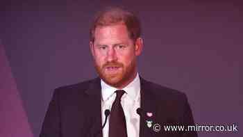 Prince Harry fights back tears as he talks about family at prize-giving ceremony