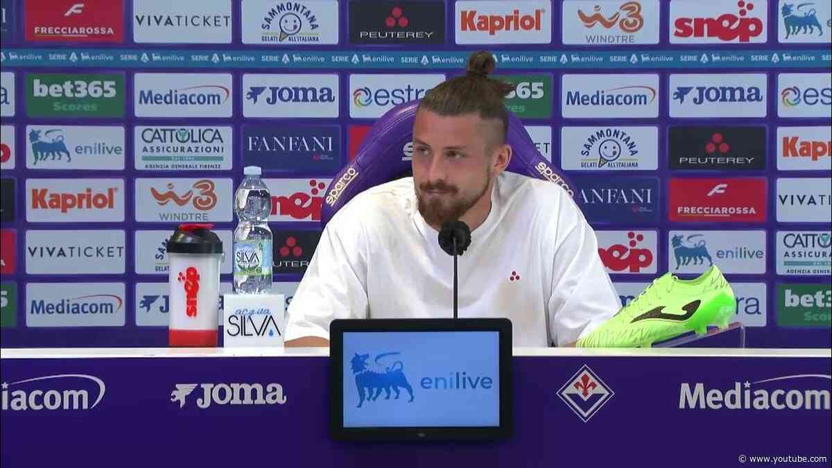 Conferenza stampa di Radu Drăgușin al termine di Fiorentina - Napoli