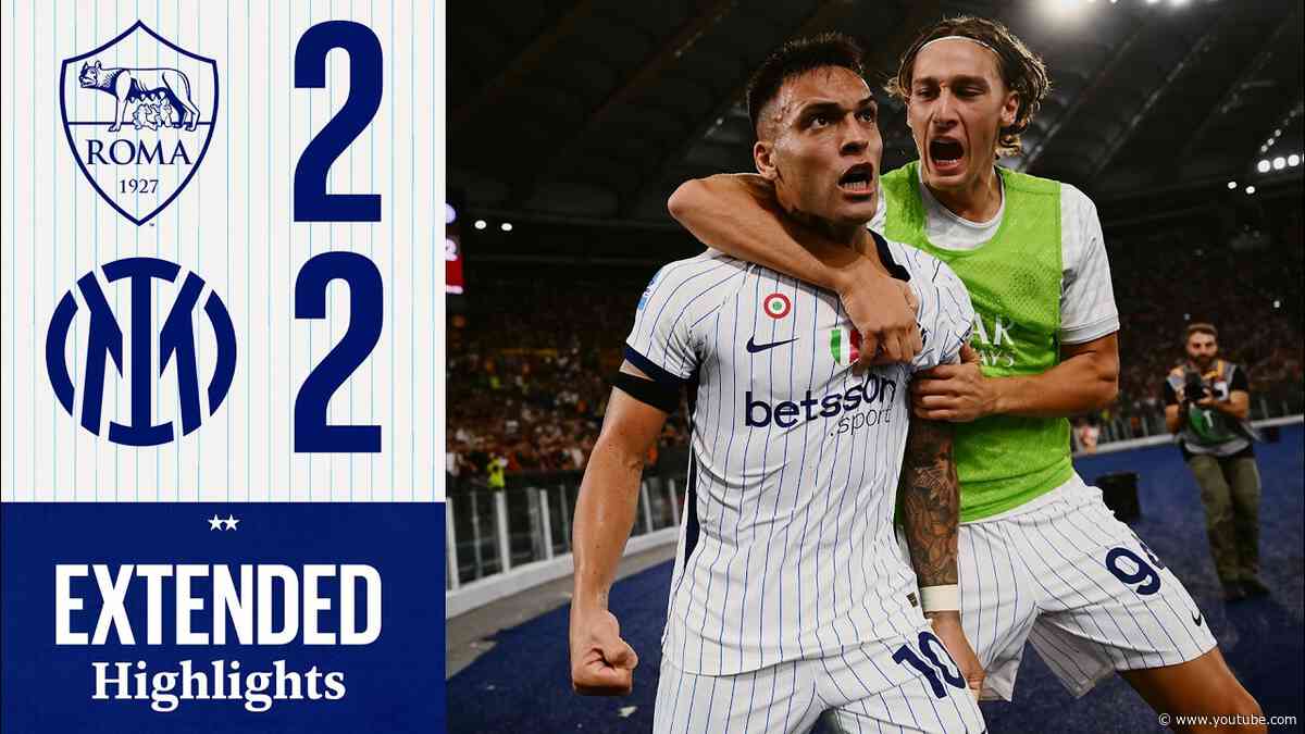 CAPITAN LAUTARO GUIDA LA RIMONTA: PAREGGIO ALL'OLIMPICO 💪 | ROMA 2-2 INTER | EXTENDED HIGHLIGHTS 📹🖤💙