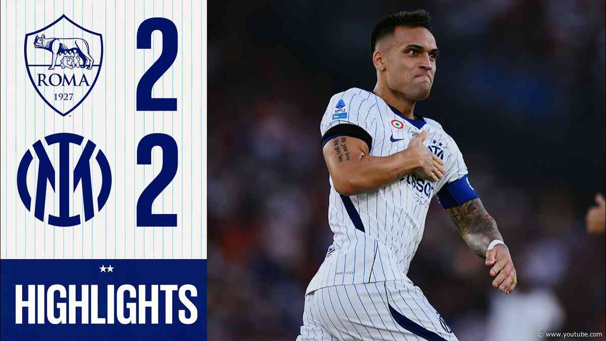 RIMONTA ALL’OLIMPICO, TORNIAMO CON UN PUNTO A MILANO 🖤💙 | ROMA 2-2 INTER | HIGHLIGHTS