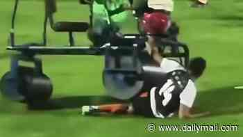 'I thought my ankle was going to snap': Andros Townsend speaks for first time on 'terrifying' moment he was RUN OVER by a pitch rolling machine at half-time in Thailand