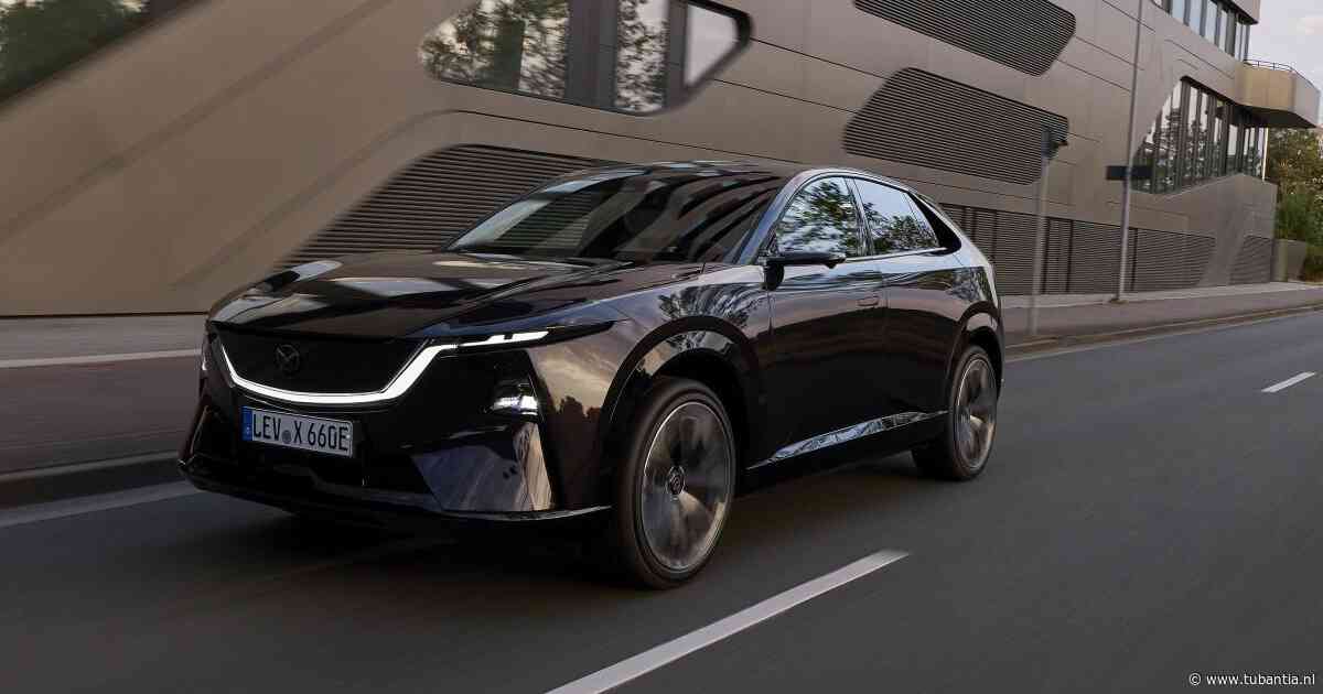 Uiterlijk en uitrusting onderscheiden de nieuwe Mazda CX-6e, maar hij laat ook steken vallen