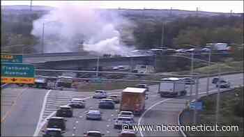 I-84 East shut down in Hartford due to vehicle fire: State police