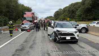 I-95 North shut down in Old Saybrook due to a 7-vehicle crash, officials say