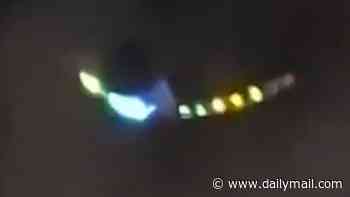 Mysterious glowing UFO hovers silently over Iran in shocking new video