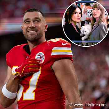 Travis Kelce Has NSFW Reaction to Taylor Swift’s SVU-Themed Emmys Skit