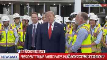 Trump left inaudible amid White House press ban