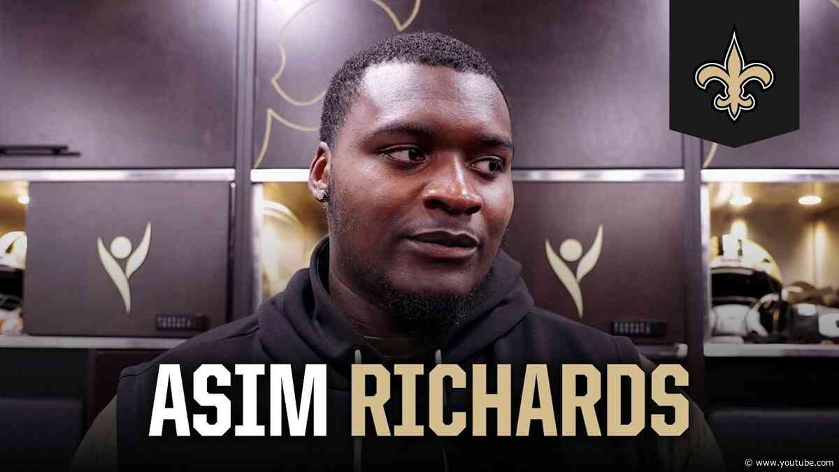 Asim Richards on stepping in for Kelvin Banks Jr. in win vs. Ravens | New Orleans Saints