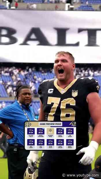 Saints-Ravens Pregame Predictions 🤔 #nfl #shorts