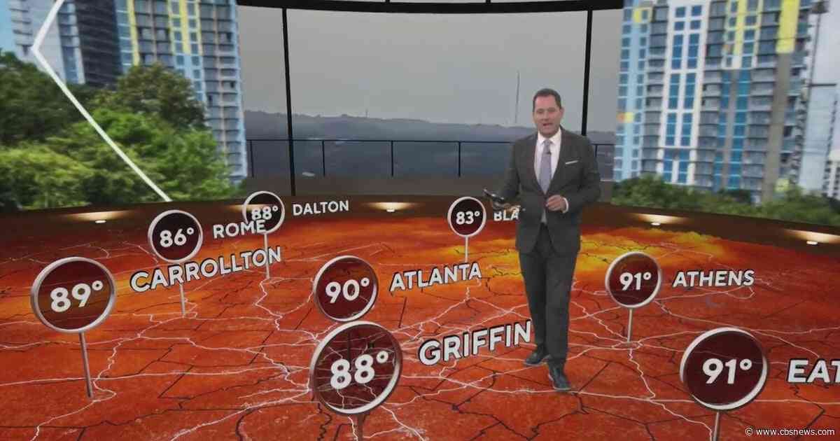 Could Georgia's extremely hot weather be coming to an end?