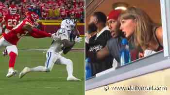 New footage shows Taylor Swift's foul-mouthed outburst after 'insane' call by refs in Chiefs game