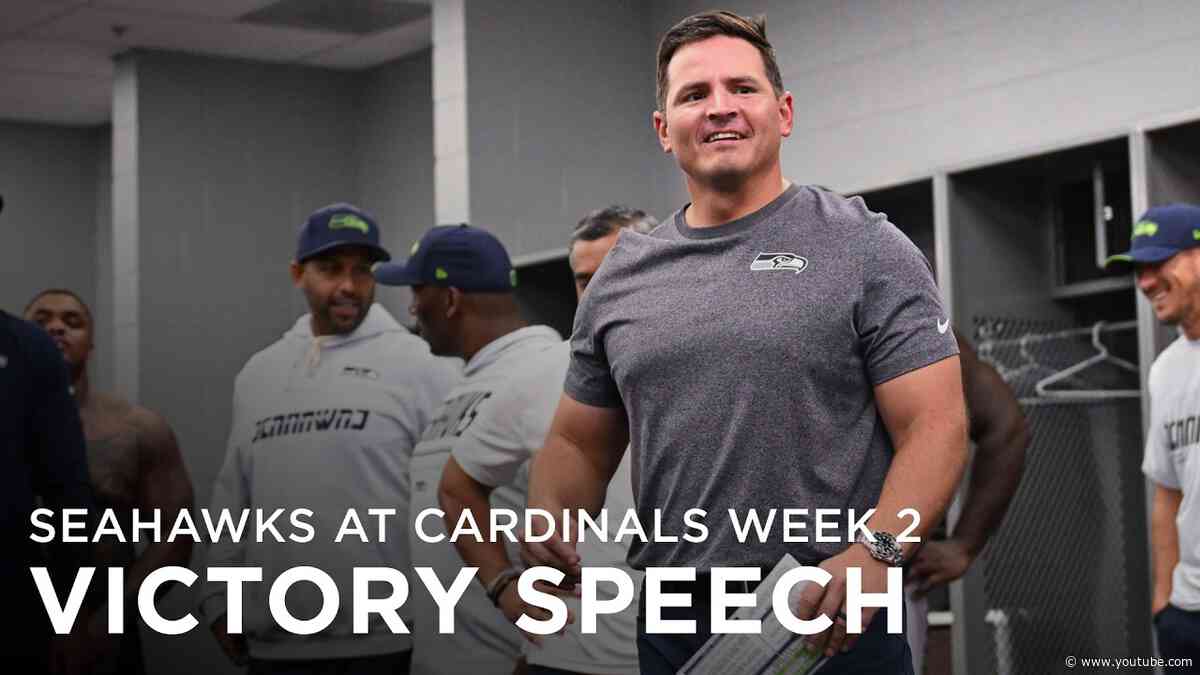 Head Coach Mike Macdonald's Victory Speech Following The Win vs. The Cardinals | Seattle Seahawks