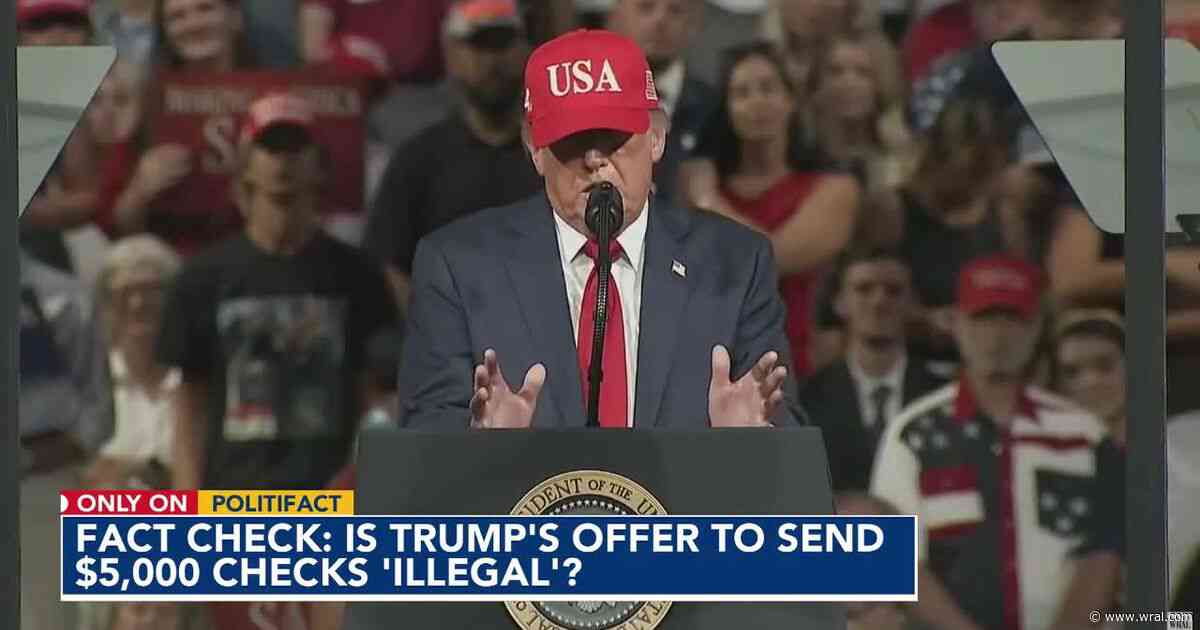 A $5,000 'bribe'? Fact-checking claims that Trump's promise to send post-election checks is illegal
