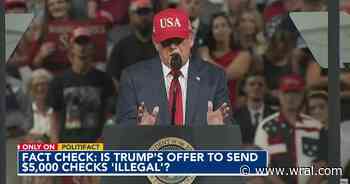 A $5,000 'bribe'? Fact-checking claims that Trump's promise to send post-election checks is illegal