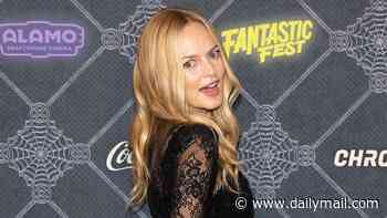Heather Graham, 56, puts on a cheeky display in sheer lace dress at premiere of her new horror film