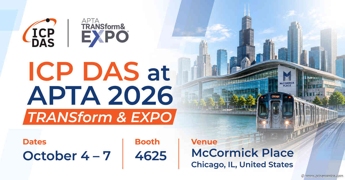 ICP DAS to Showcase AI-Powered Intelligent Traffic Control Solutions at APTA 2026 TRANSform &amp; EXPO