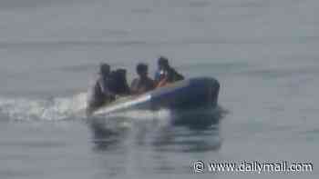 Security breach as unescorted dinghy evades Border Force and lands at Folkestone - with several migrants 'fleeing before police arrive': Labour accused of 'losing control'