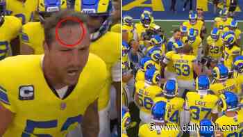 Crazed Rams star left bloodied after cutting his own head during ferocious pre-game speech