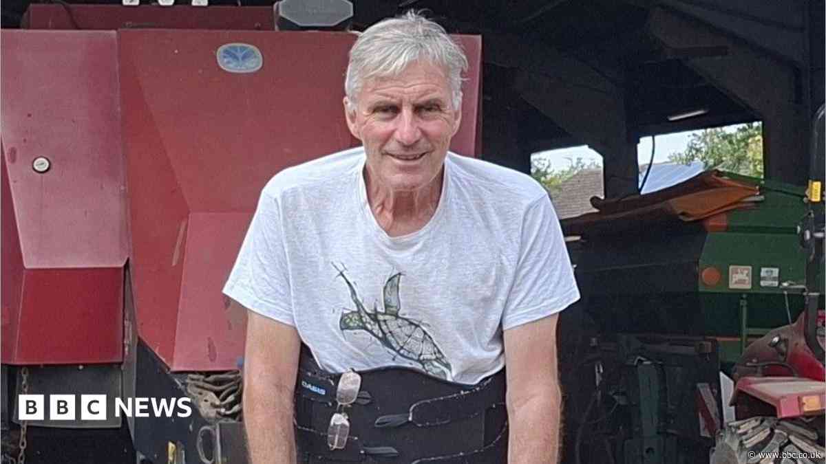 Farmer crushed by bales vows to walk unaided again