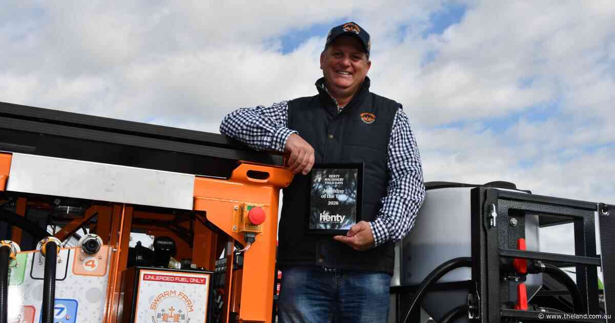Automated refill system for paddock robots named Henty Machine of the Year