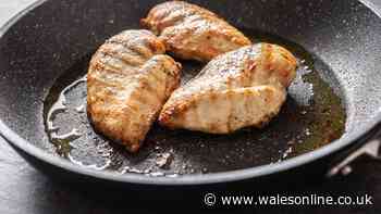 Chicken breasts won't dry out if you soak them in 2 ingredients before cooking