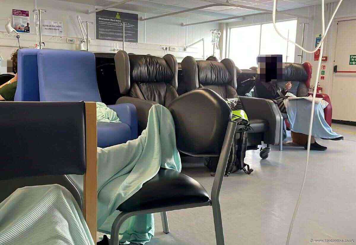 'It's chaotic!' Patients having to sleep in chairs due to lack of hospital beds