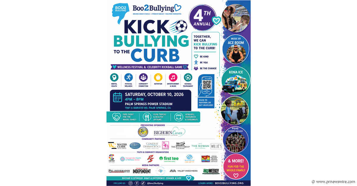 The Law Offices of Eric A. Rudolph Proudly Sponsors Boo2Bullying's 4th Annual "Kick Bullying to the Curb" Event in Palm Springs