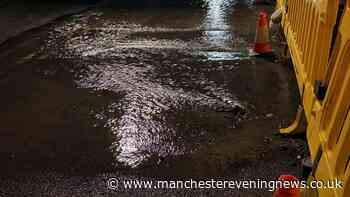South Manchester street left under 'kerb high' water after leaks