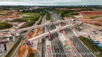 Major moment for HS2 as M42 viaduct span completed