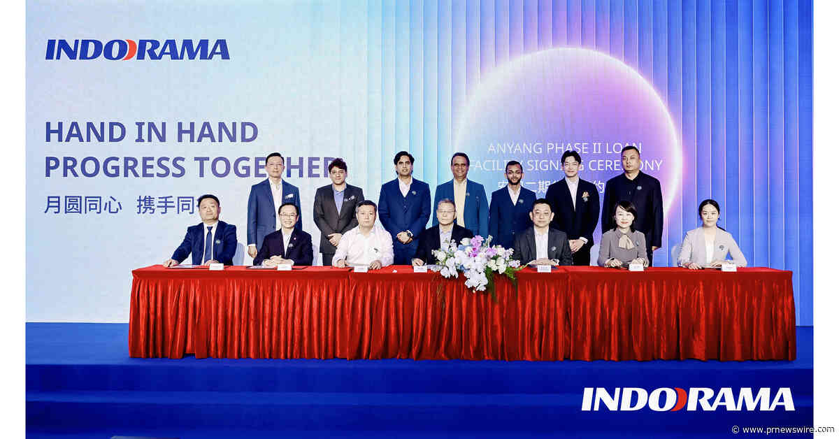 Anyang Indorama Gases secures RMB 2.4 billion (c. US$358 million) long term financing for Fertilizer capacity expansion in Henan Province