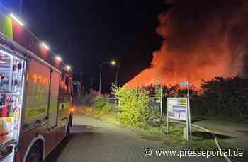 FW Bocholt: Löschzug Suderwick unterstützt bei Großbrand in Dinxperlo