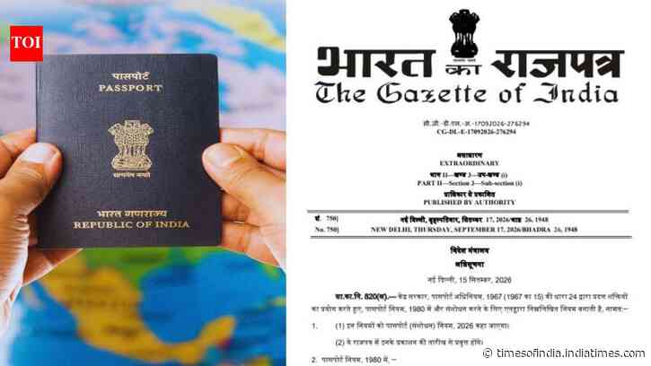 New Passport Rules 2026: Latest validity periods to fees explained for children to seniors