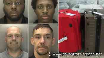 Four gang members jailed after £13.8m cannabis haul seized at Birmingham Airport