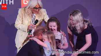 Prince Harry hugs little girl who wouldn’t let go in heartwarming moment