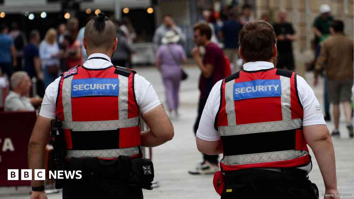 Handshakes, heckles and a row over security patrols near asylum base