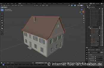 Vom 2D-Plansatz zum 3D-Modell in Blender: Modellieren mit Python, weiterarbeiten per Computer Use