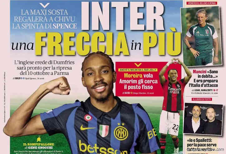 Today’s Papers – Mancini’s mission, Juventus joke, Spence returns
