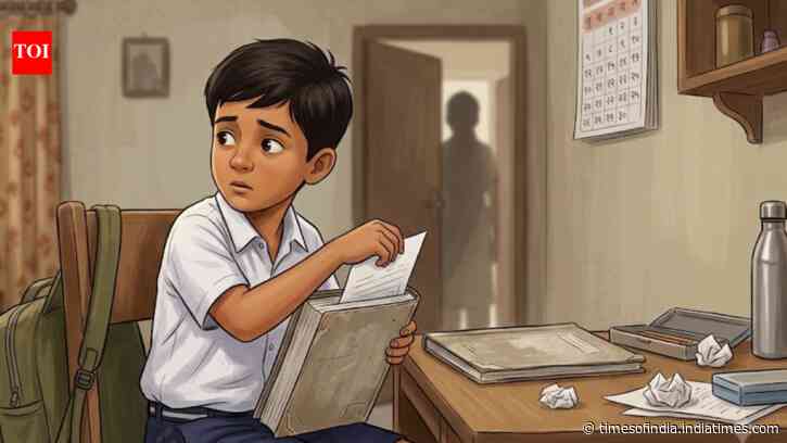 Psychology says children who hide their school marks from parents may have more to do with home