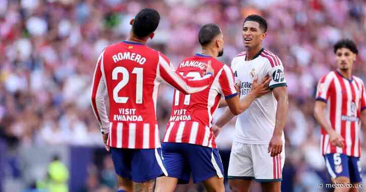 What Jude Bellingham said to Cristian Romero as World Cup row erupts during Madrid derby