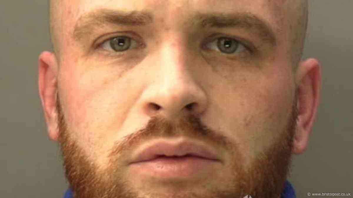 Thug texts pregnant ex 'I'll come and batter you' then tried to strangle her