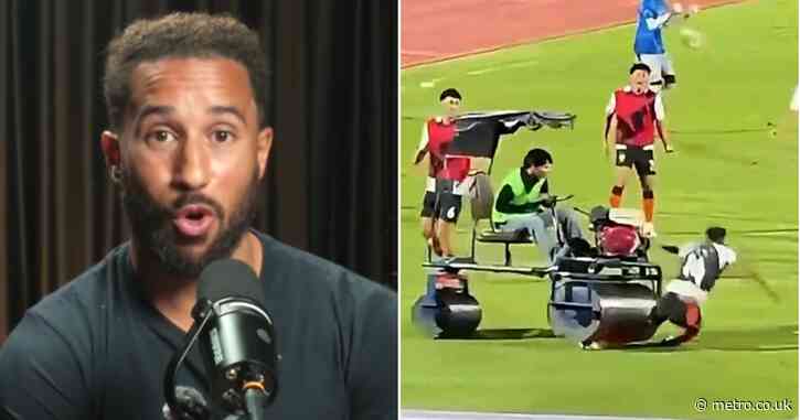 Andros Townsend reveals how he escaped uninjured from ‘terrifying’ pitch roller incident