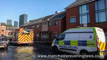 Hulme incident LIVE as police cordon off street after 'cannabis farm' bursts into flames