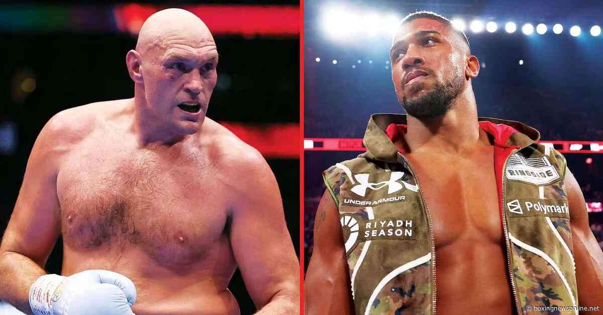 Anthony Joshua posts email from anti doping agency regarding Tyson Fury fight: “I’m not accusing”