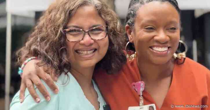Artist returns to City of Hope Atlanta to thank former doctor through chalk art