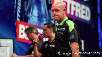 Afgang in Den Bosch: Michael van Gerwen lijdt pijnlijke nederlaag tegen nummer 111 van de wereld