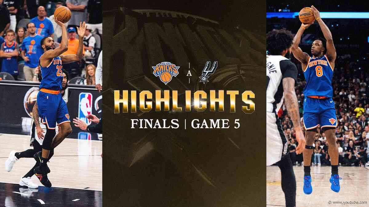 KNICKS ARE CHAMPIONS! The Best Plays from NBA Finals Game 5