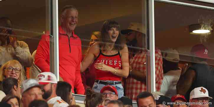 Taylor Swift is in her WAG era — here's every time she's cheered on Travis Kelce and the Chiefs